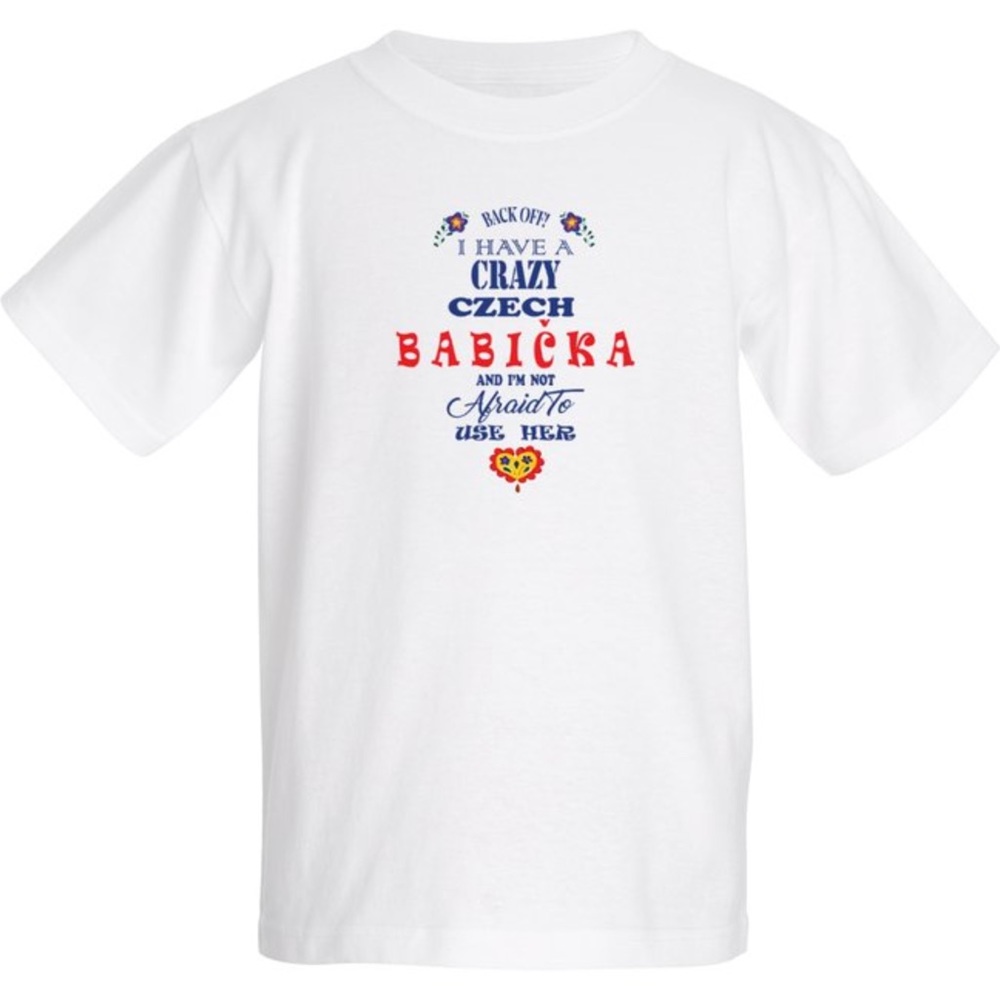 Crazy Czech Babicka Youth T-Shirt
